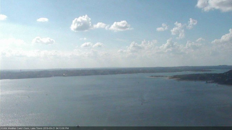Lake Travis webcam, September 21, 2019 3:15 PM CT