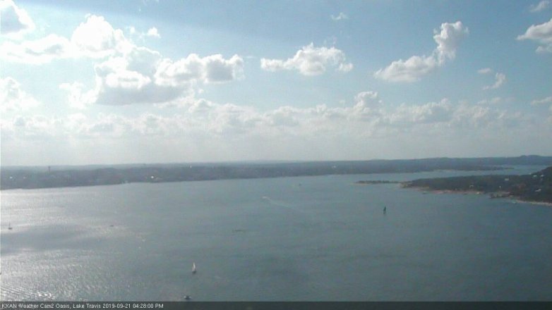 Lake Travis webcam, September 21, 2019 3:30 PM CT