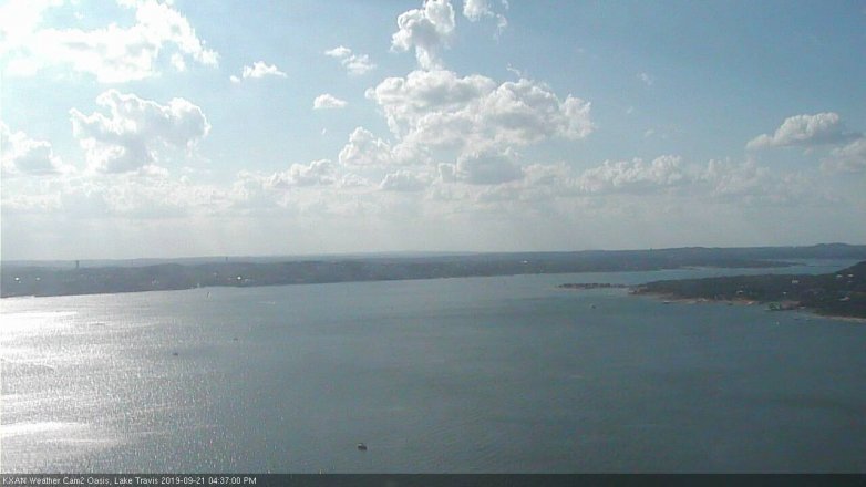 Lake Travis webcam, September 21, 2019 3:40 PM CT