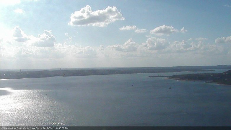 Lake Travis webcam, September 21, 2019 3:45 PM CT
