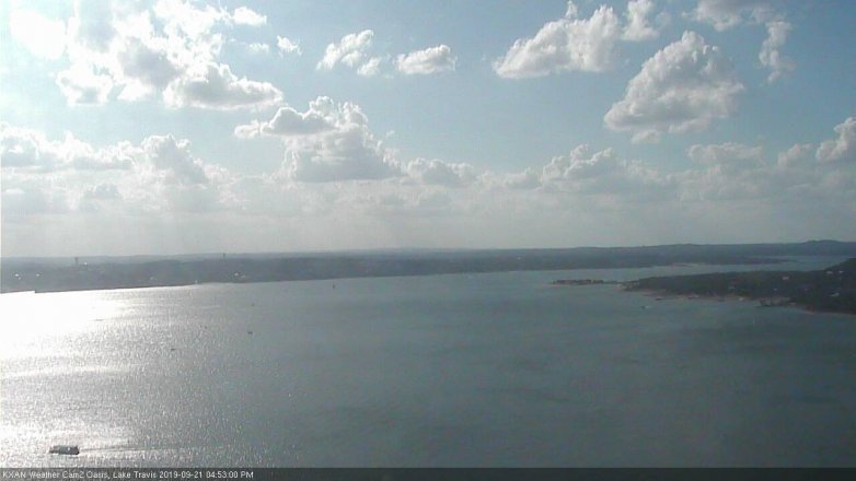 Lake Travis webcam, September 21, 2019 3:55 PM CT