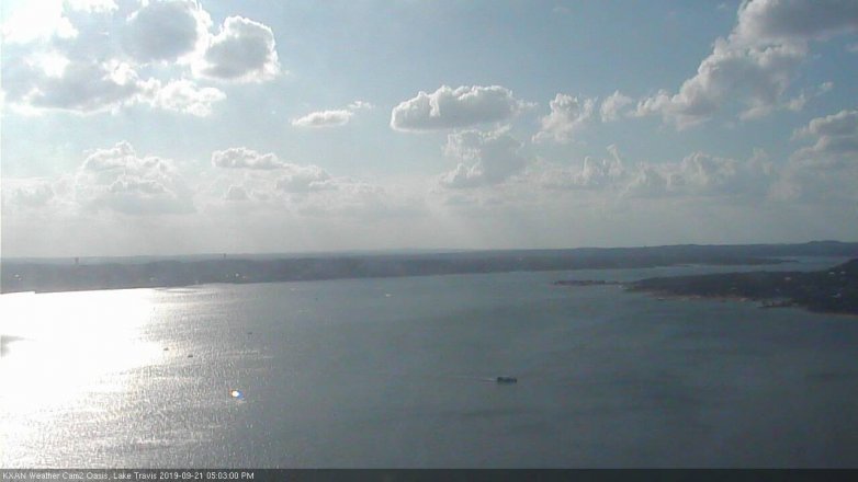 Lake Travis webcam, September 21, 2019 4:05 PM CT