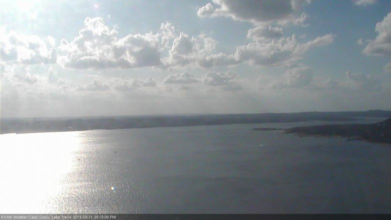 Lake Travis webcam, September 21, 2019 4:20 PM CT