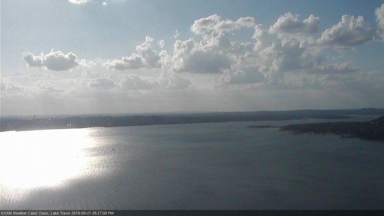 Lake Travis webcam, September 21, 2019 4:30 PM CT