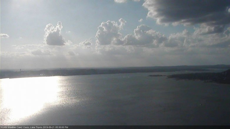 Lake Travis webcam, September 21, 2019 4:40 PM CT