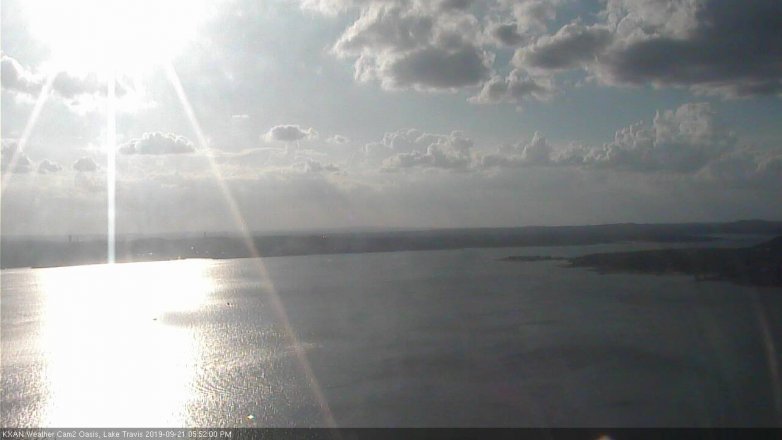 Lake Travis webcam, September 21, 2019 4:55 PM CT