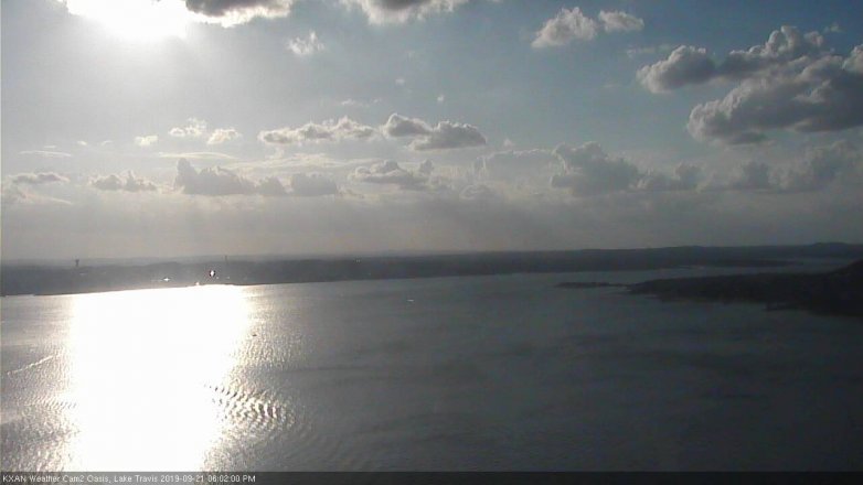 Lake Travis webcam, September 21, 2019 5:05 PM CT