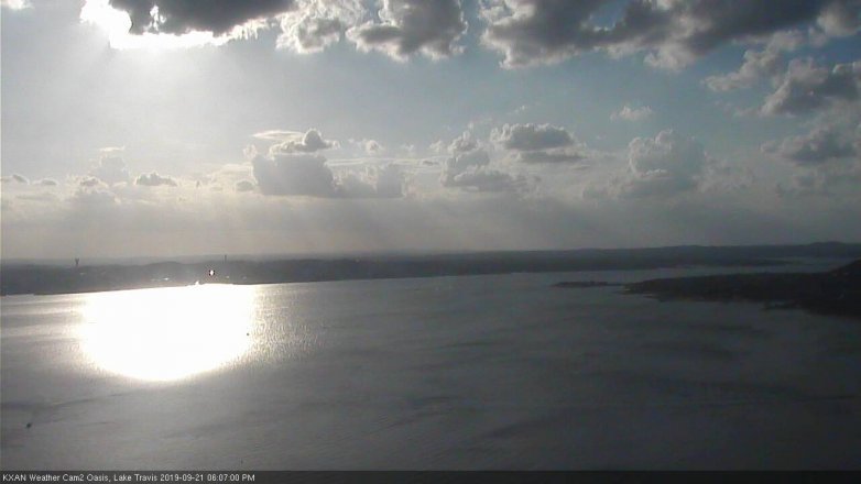 Lake Travis webcam, September 21, 2019 5:10 PM CT