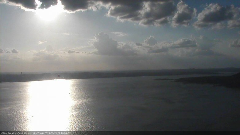 Lake Travis webcam, September 21, 2019 5:15 PM CT