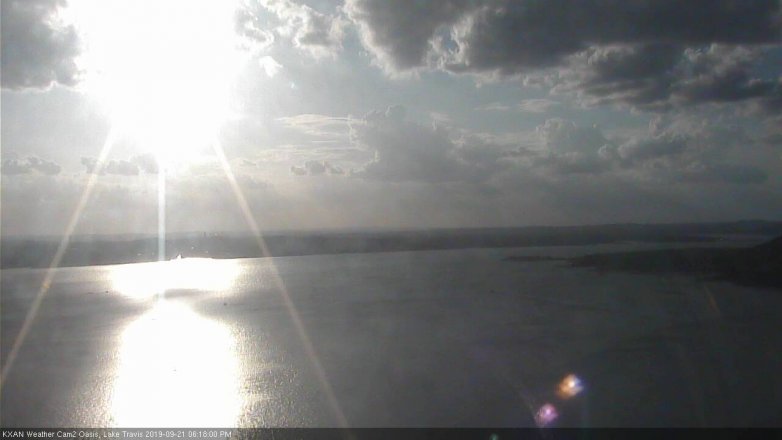 Lake Travis webcam, September 21, 2019 5:20 PM CT