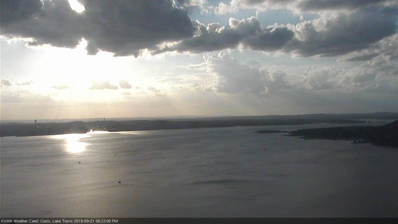 Lake Travis webcam, September 21, 2019 5:25 PM CT