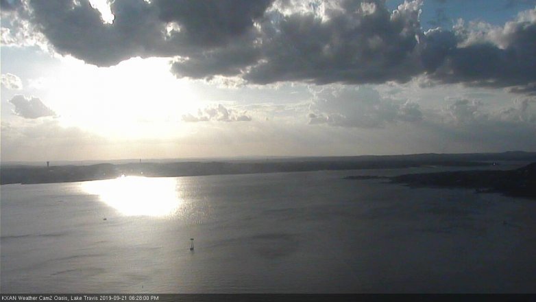 Lake Travis webcam, September 21, 2019 5:30 PM CT