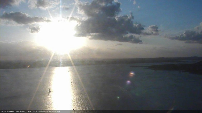 Lake Travis webcam, September 21, 2019 6:00 PM CT