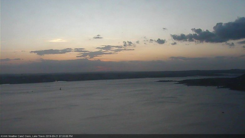 Lake Travis webcam, September 21, 2019 6:35 PM CT