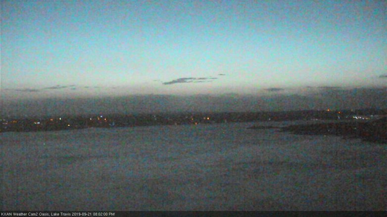Lake Travis webcam, September 21, 2019 7:05 PM CT