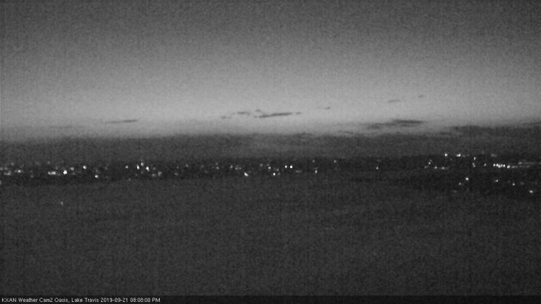 Lake Travis webcam, September 21, 2019 7:10 PM CT