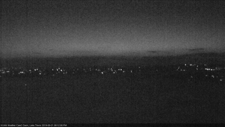 Lake Travis webcam, September 21, 2019 7:15 PM CT