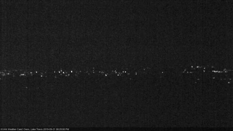 Lake Travis webcam, September 21, 2019 7:30 PM CT
