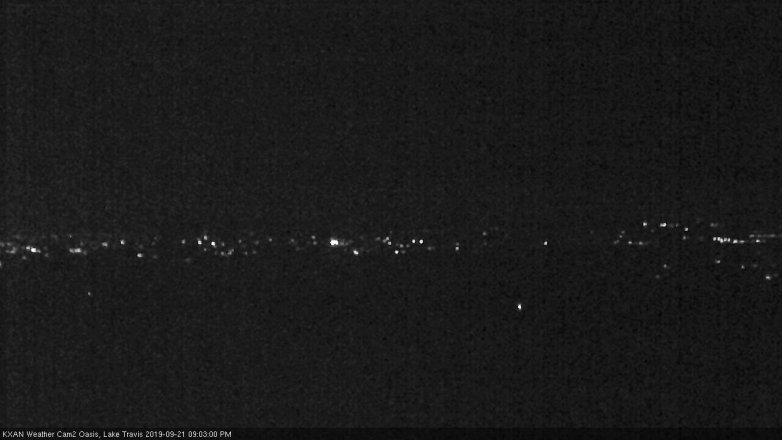 Lake Travis webcam, September 21, 2019 8:05 PM CT
