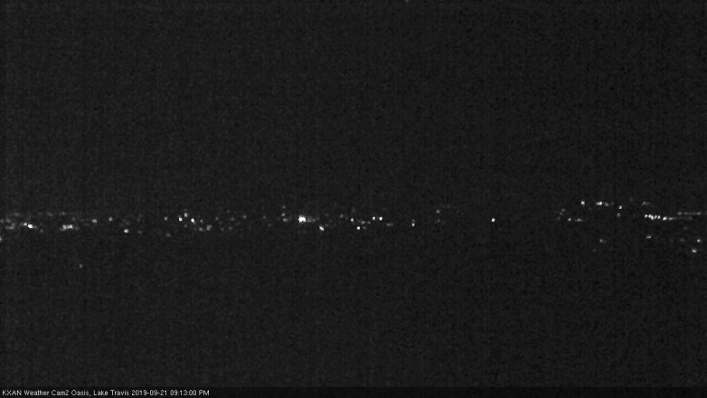 Lake Travis webcam, September 21, 2019 8:15 PM CT
