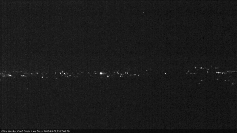 Lake Travis webcam, September 21, 2019 8:30 PM CT