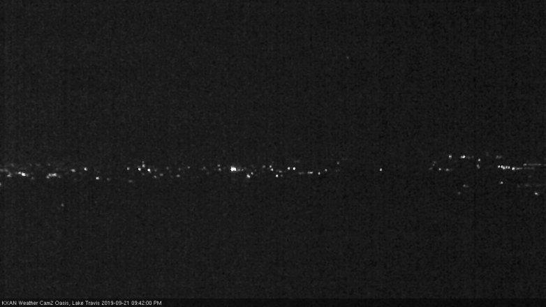 Lake Travis webcam, September 21, 2019 8:45 PM CT
