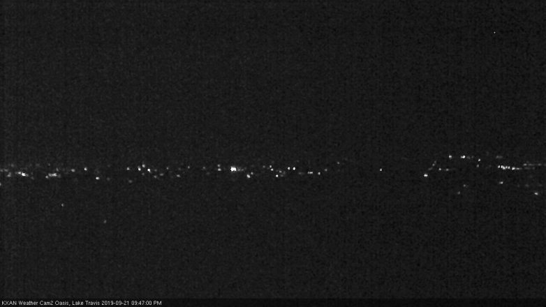 Lake Travis webcam, September 21, 2019 8:50 PM CT