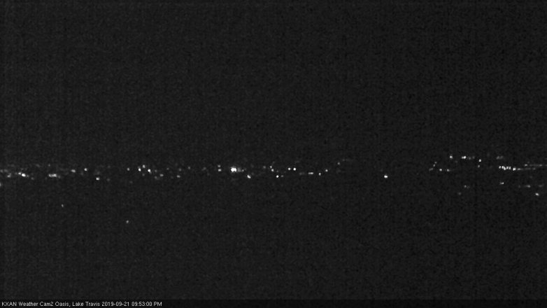 Lake Travis webcam, September 21, 2019 8:55 PM CT