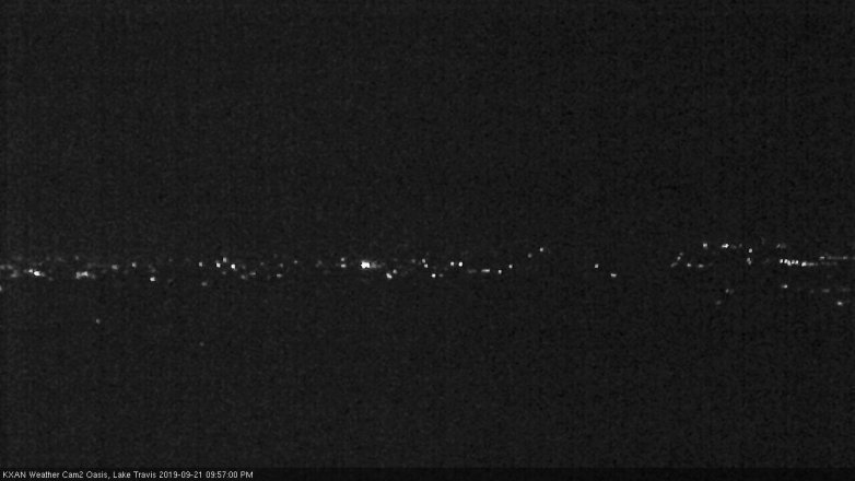 Lake Travis webcam, September 21, 2019 9:00 PM CT