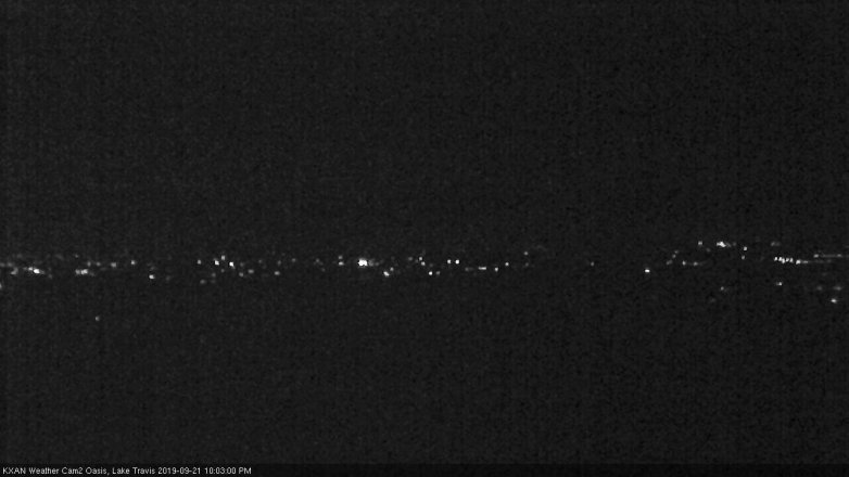 Lake Travis webcam, September 21, 2019 9:05 PM CT