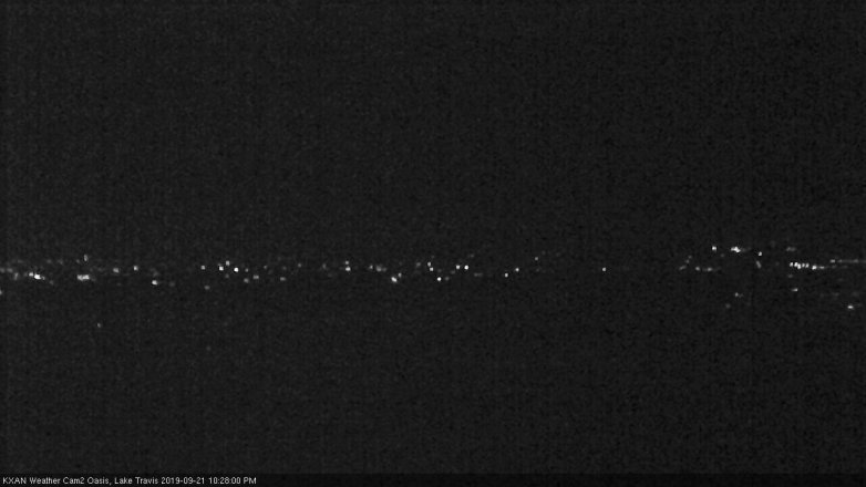 Lake Travis webcam, September 21, 2019 9:30 PM CT