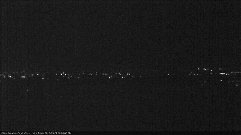 Lake Travis webcam, September 21, 2019 9:40 PM CT
