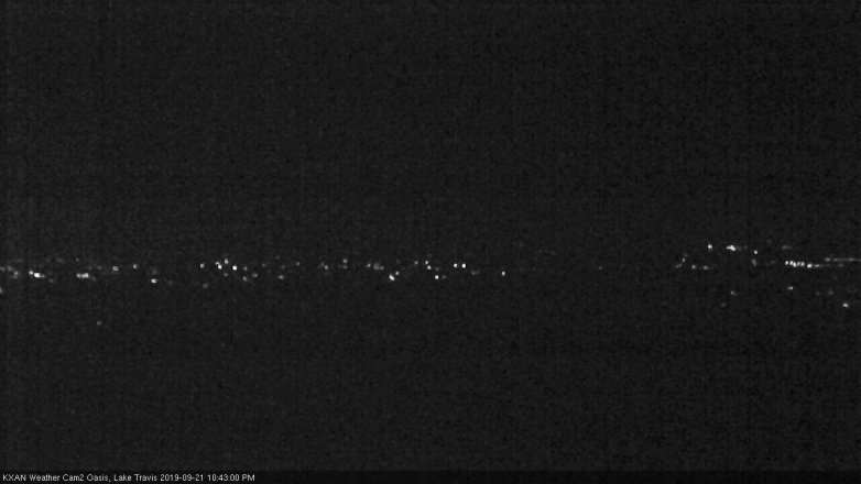 Lake Travis webcam, September 21, 2019 9:45 PM CT