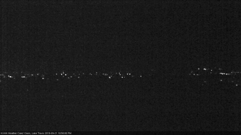 Lake Travis webcam, September 21, 2019 10:00 PM CT