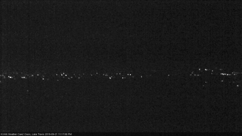 Lake Travis webcam, September 21, 2019 10:20 PM CT