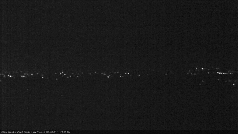 Lake Travis webcam, September 21, 2019 10:30 PM CT