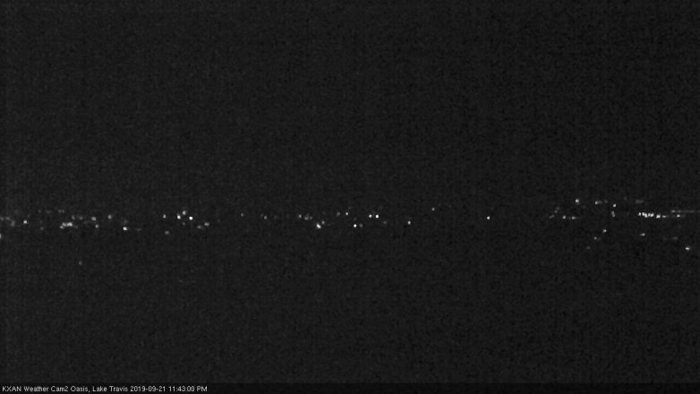 Lake Travis webcam, September 21, 2019 10:45 PM CT