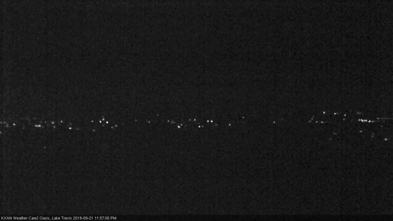 Lake Travis webcam, September 21, 2019 11:00 PM CT