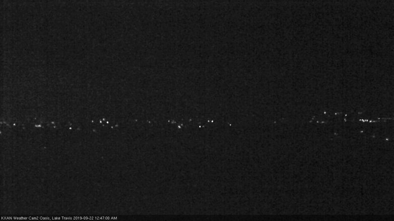 Lake Travis webcam, September 21, 2019 11:50 PM CT