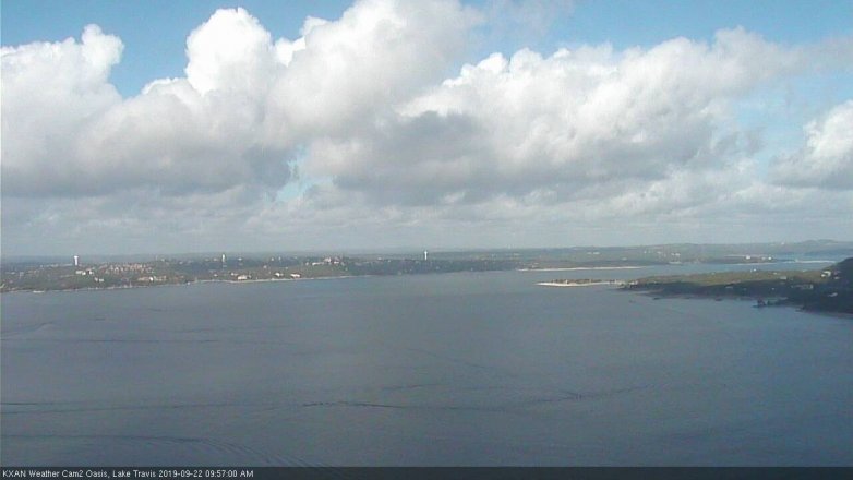 Lake Travis webcam, September 22, 2019 9:00 AM CT