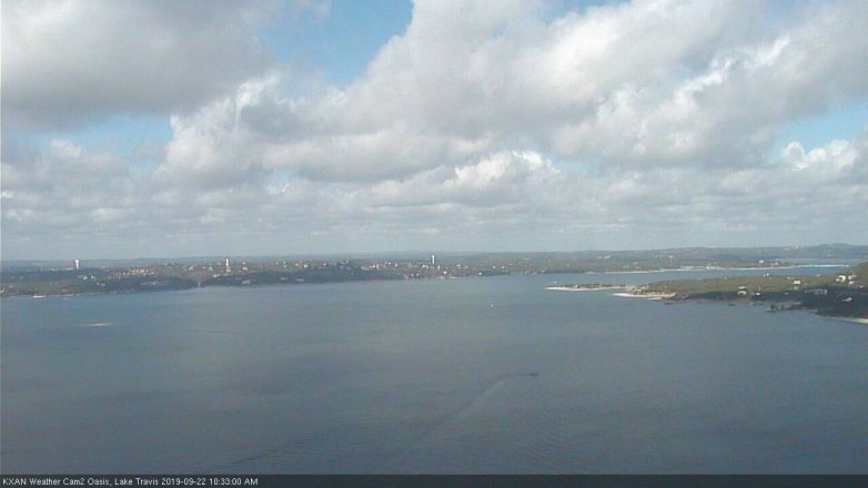 Lake Travis webcam, September 22, 2019 9:35 AM CT