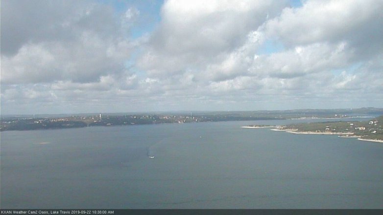 Lake Travis webcam, September 22, 2019 9:40 AM CT
