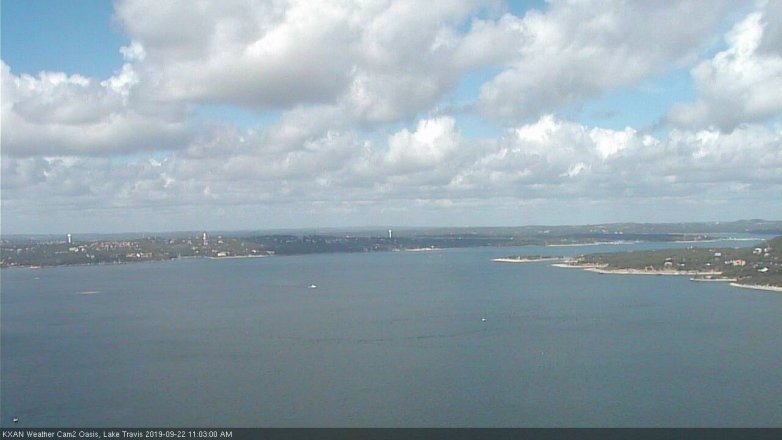 Lake Travis webcam, September 22, 2019 10:05 AM CT