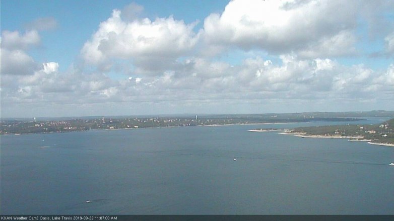 Lake Travis webcam, September 22, 2019 10:10 AM CT