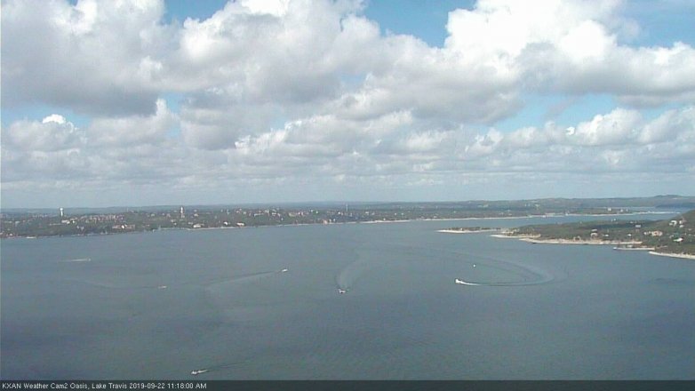 Lake Travis webcam, September 22, 2019 10:20 AM CT