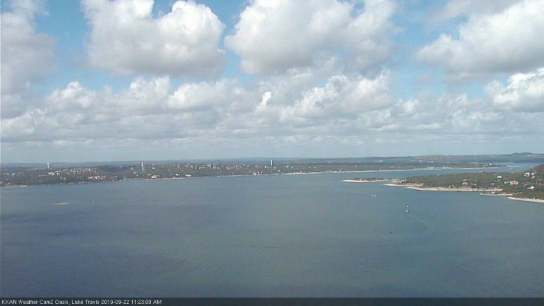 Lake Travis webcam, September 22, 2019 10:25 AM CT