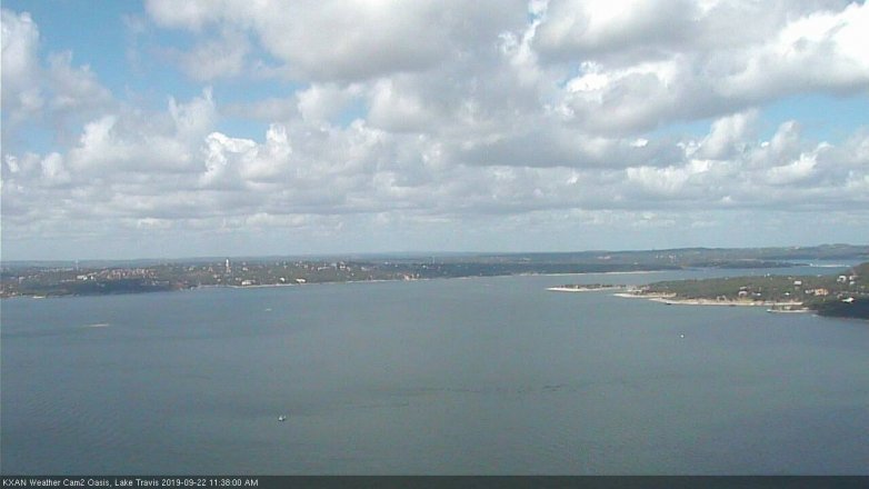 Lake Travis webcam, September 22, 2019 10:40 AM CT