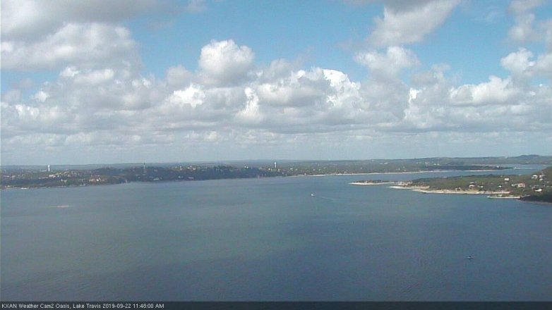 Lake Travis webcam, September 22, 2019 10:50 AM CT