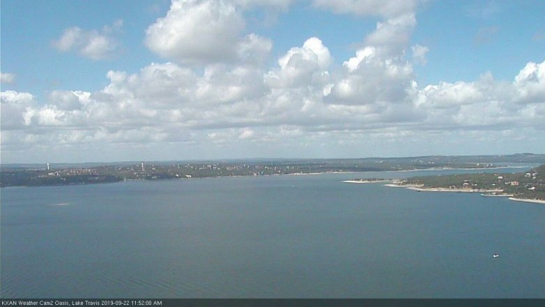Lake Travis webcam, September 22, 2019 10:55 AM CT
