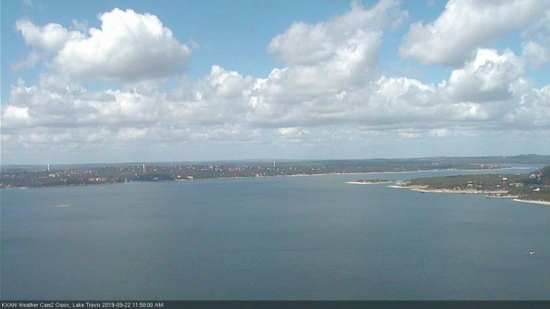 Lake Travis webcam, September 22, 2019 11:00 AM CT
